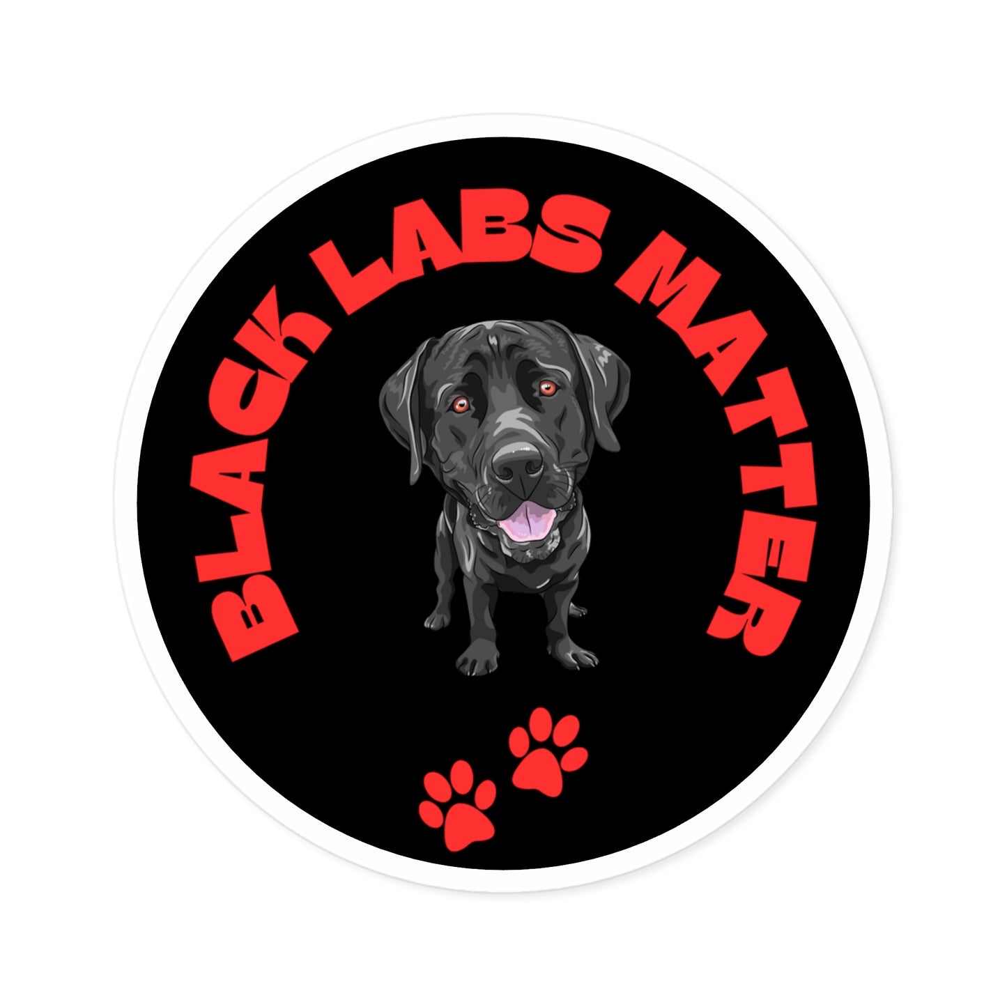 Black Labs Matter Sticker