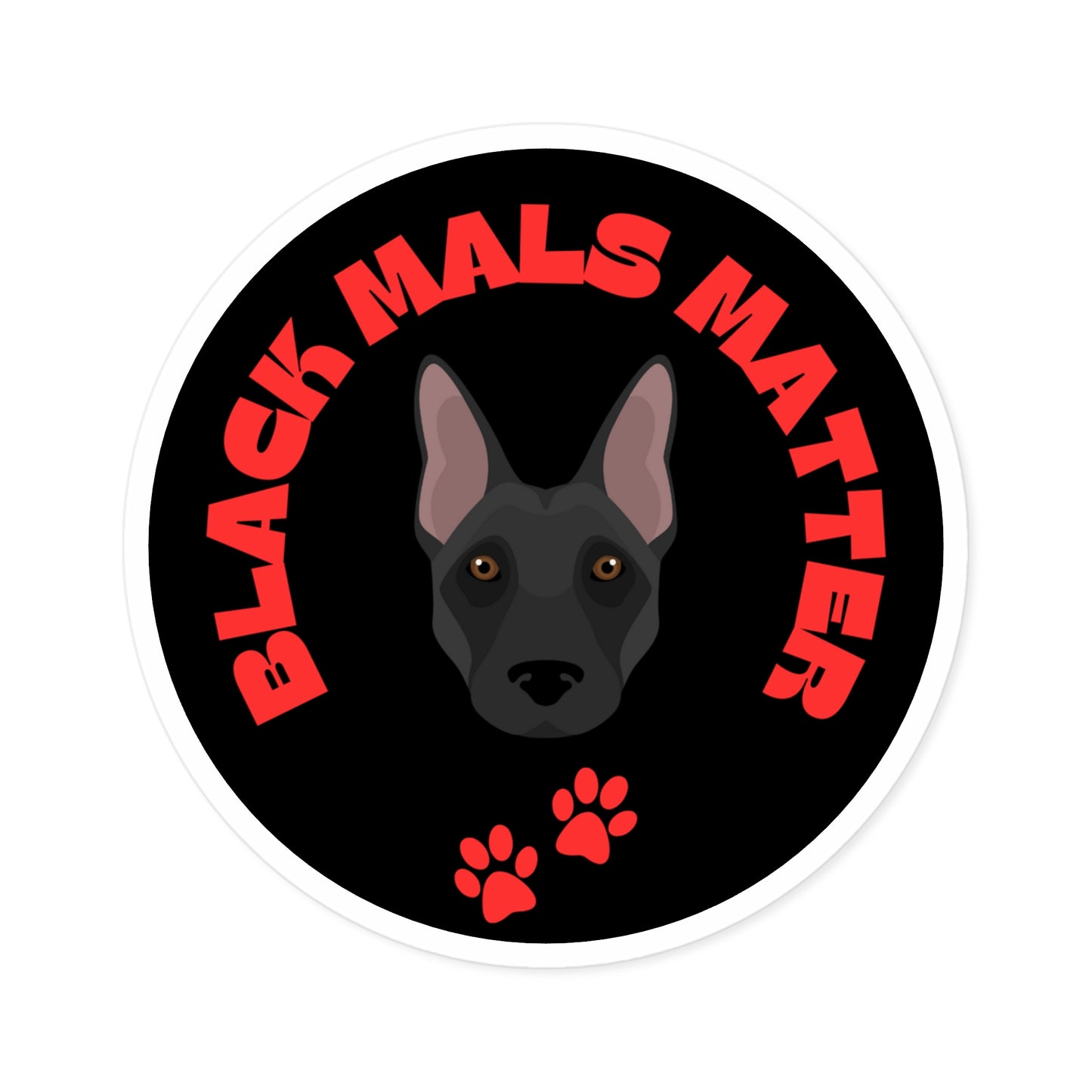 Black Mals Matter Sticker