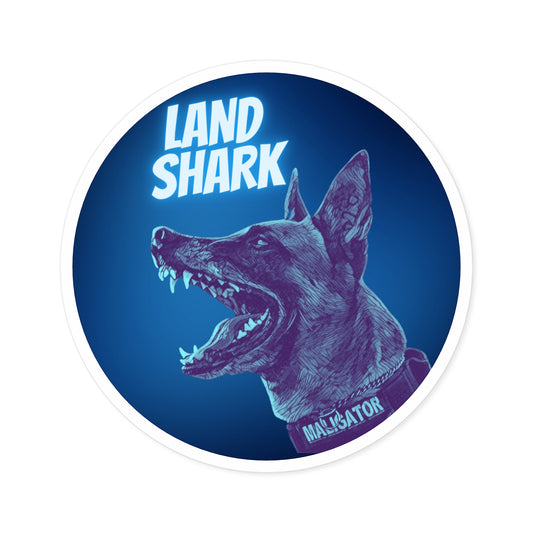 Land Shark BButler - Round Stickers, Indoor\Outdoor