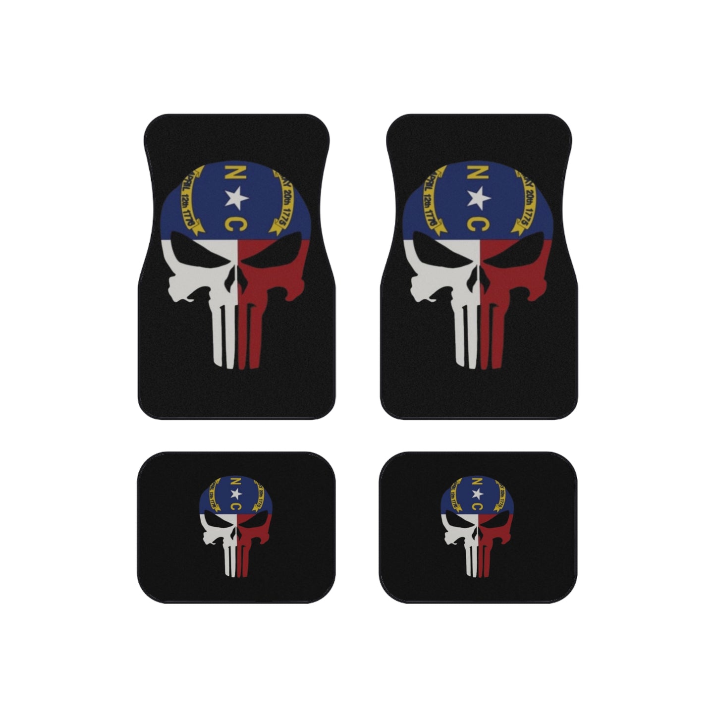 Motivated North Carolina Car Mats (Set of 4)